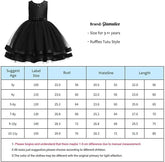 Flower Girls Ruffles Sequins Dress Vintage Wedding Bridesmaid Party Dresses Holiday Kids Formal Pageant Gown